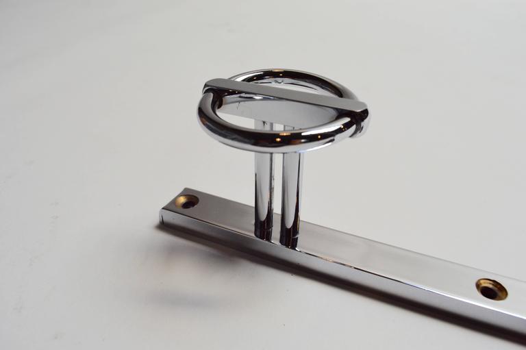 Nickel Coat Rack in the Style of Jean Royère, 1960s France