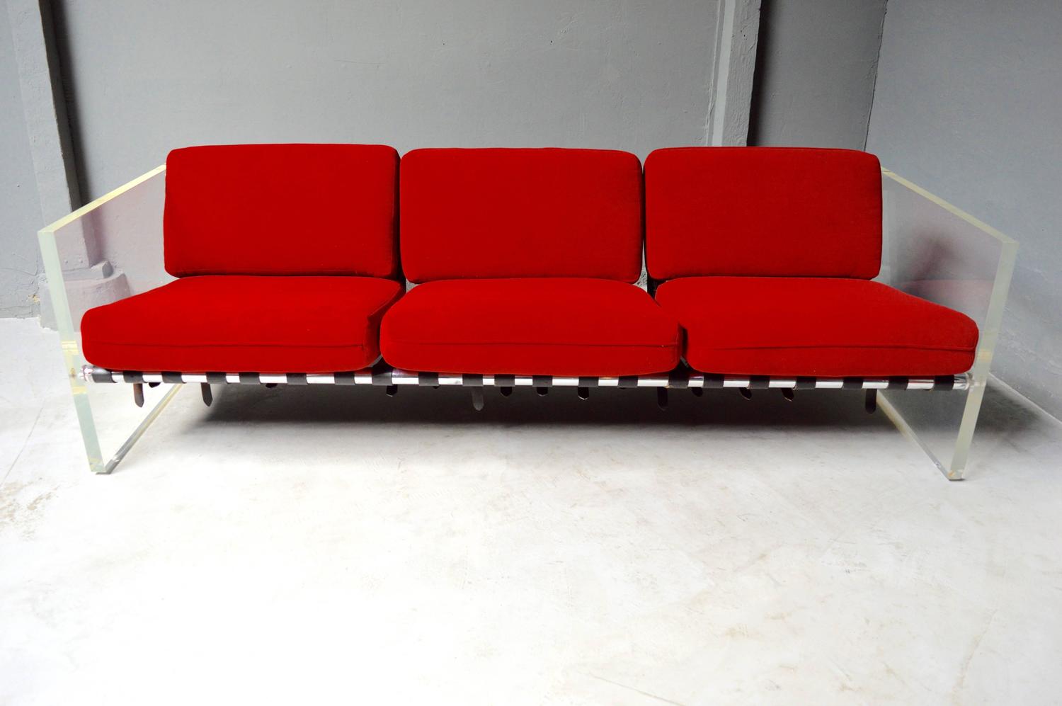 Selig Lucite Sofa, 1970s USA