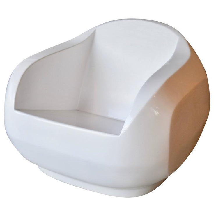 Faceted Sculptural Fiberglass Chair