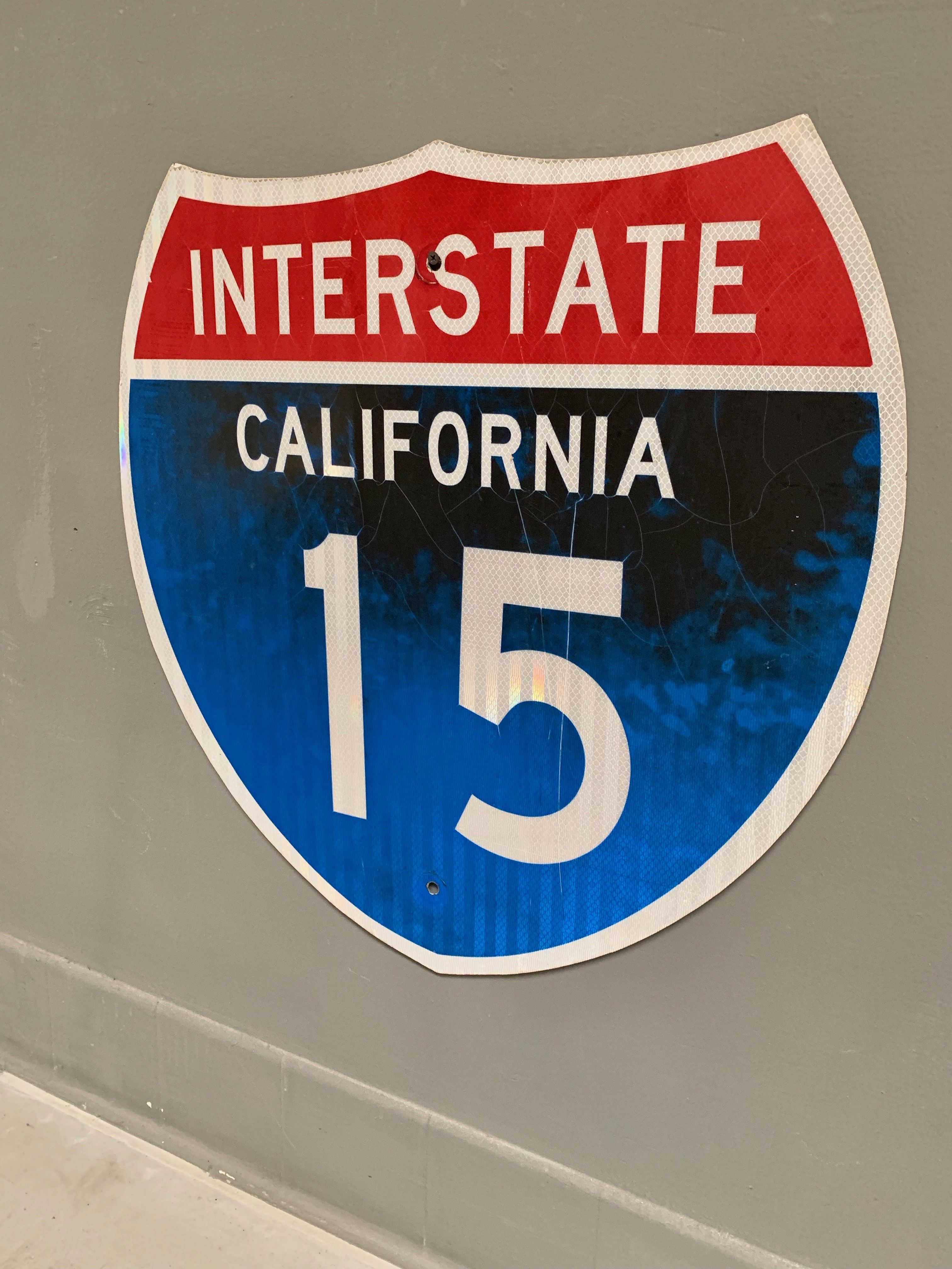 California Interstate 15 Freeway Sign