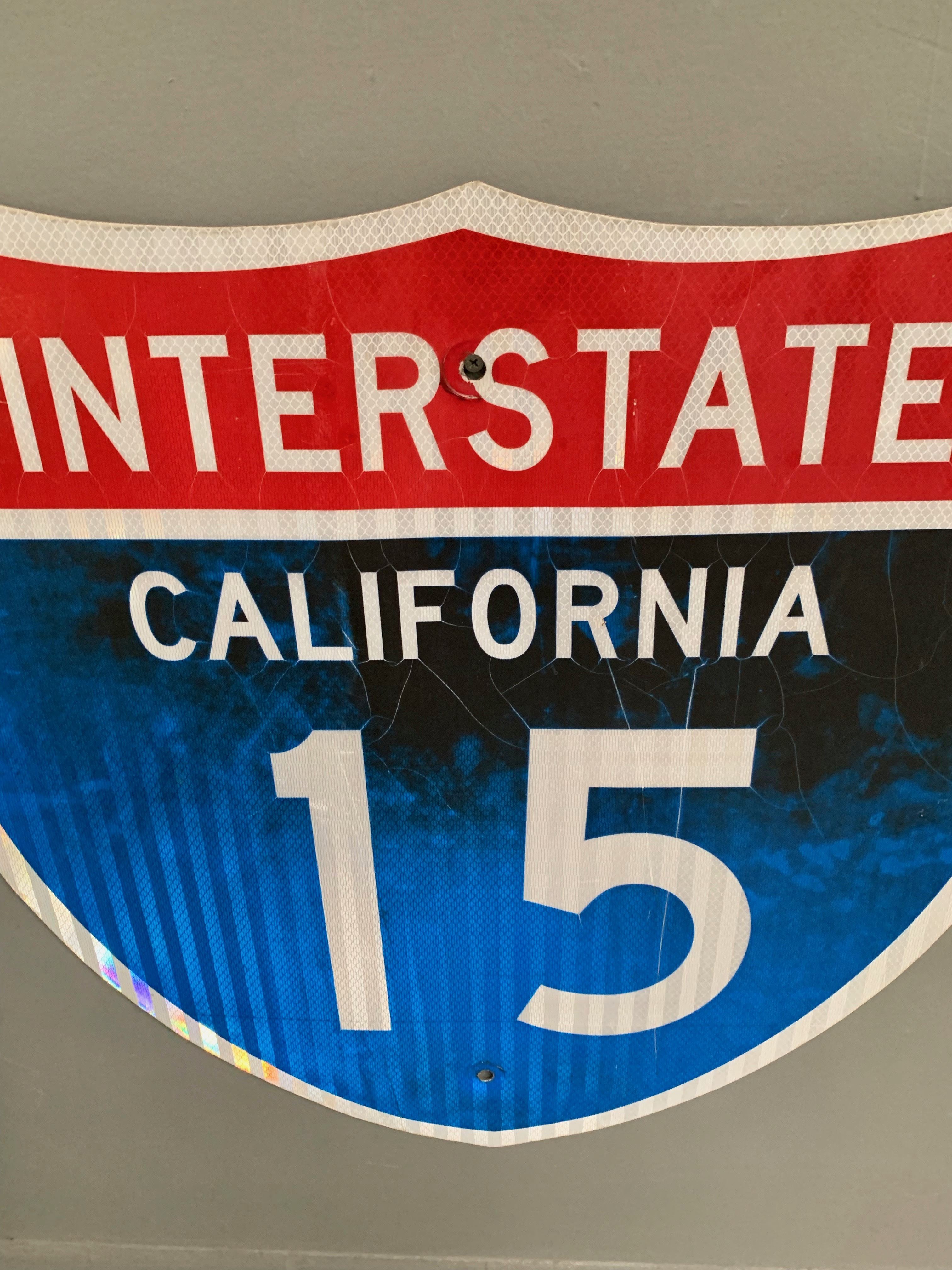 California Interstate 15 Freeway Sign