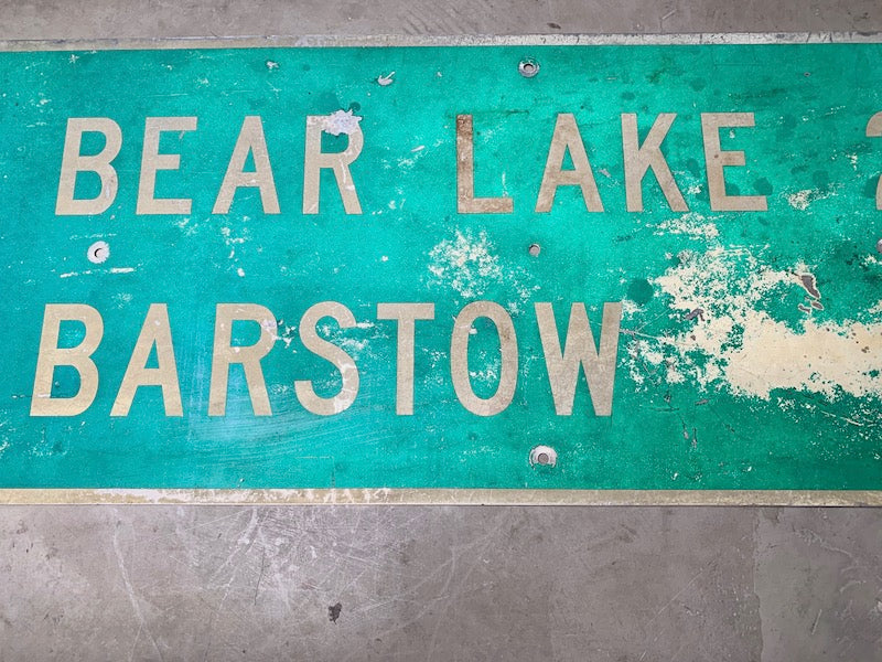 Large Big Bear Lake California Highway Sign