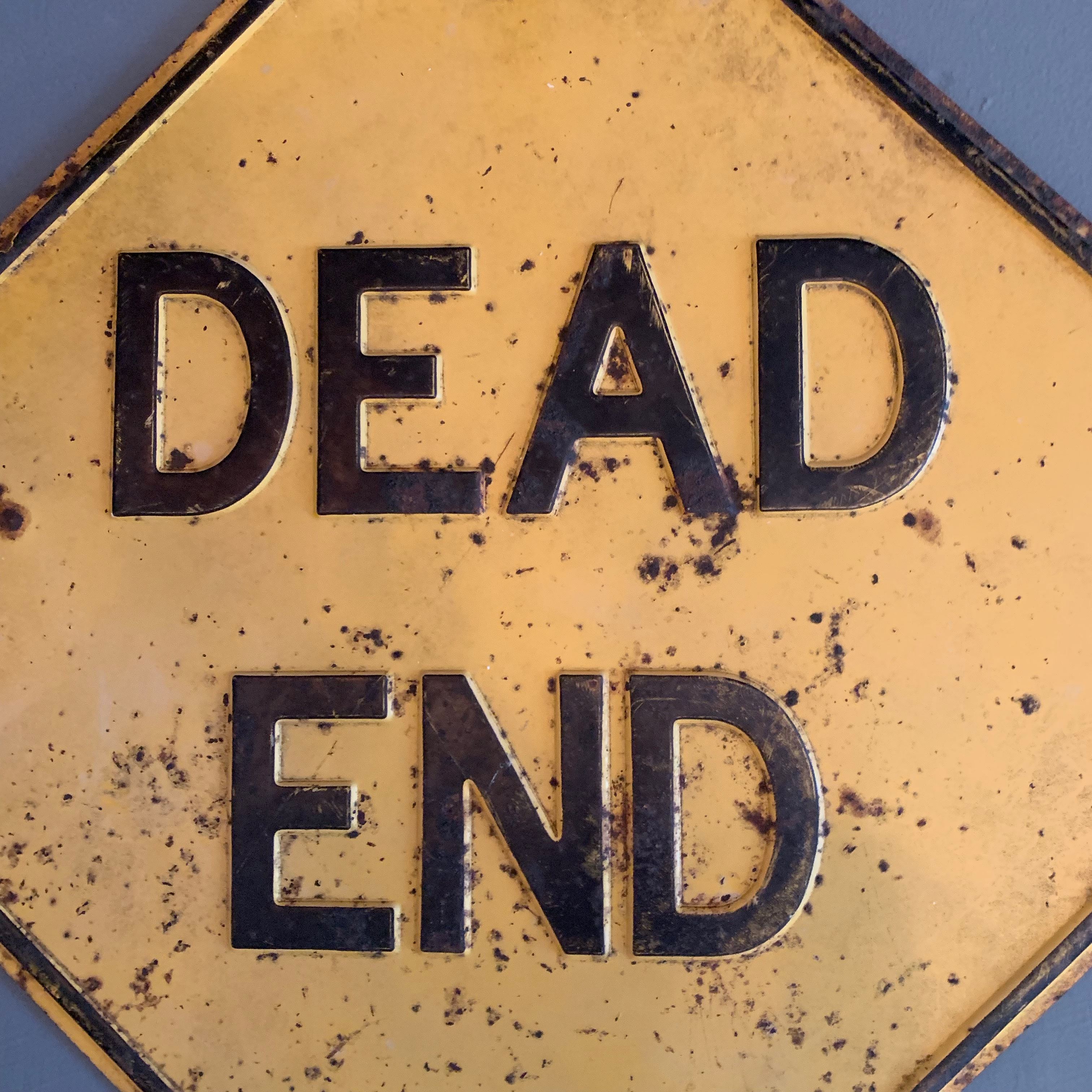 Los Angeles 'DEAD END' Embossed Street Sign