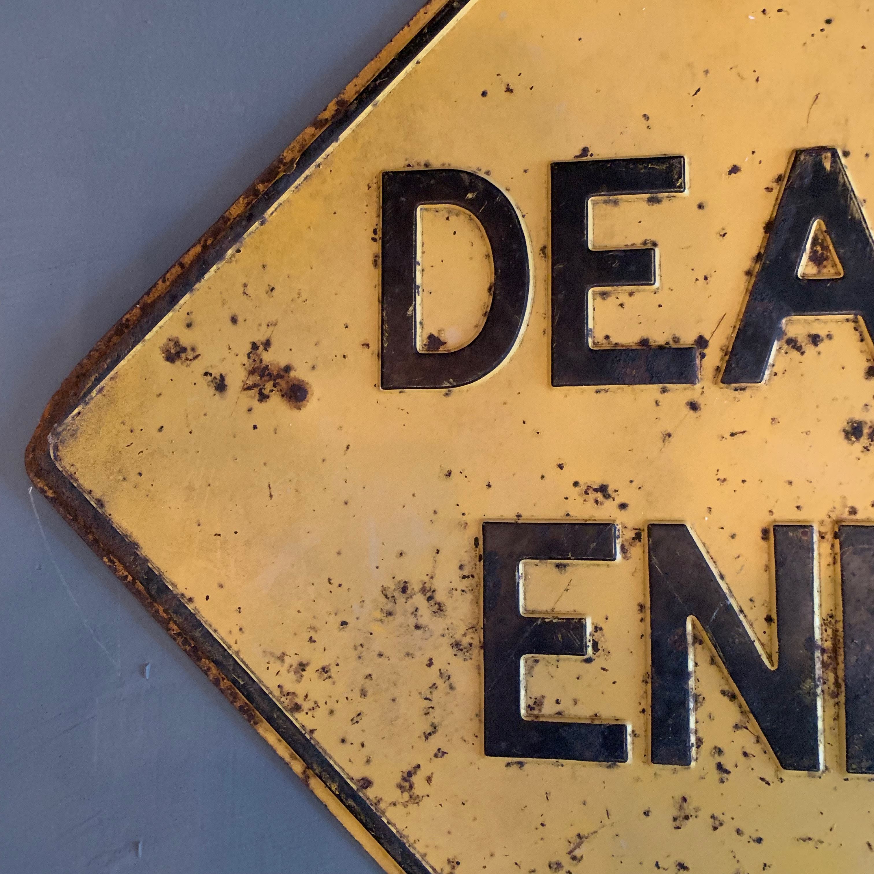 Los Angeles 'DEAD END' Embossed Street Sign