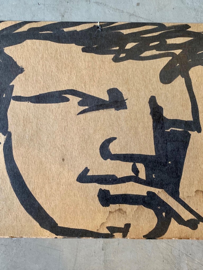 Robert Loughlin Original Drawing on Cardboard