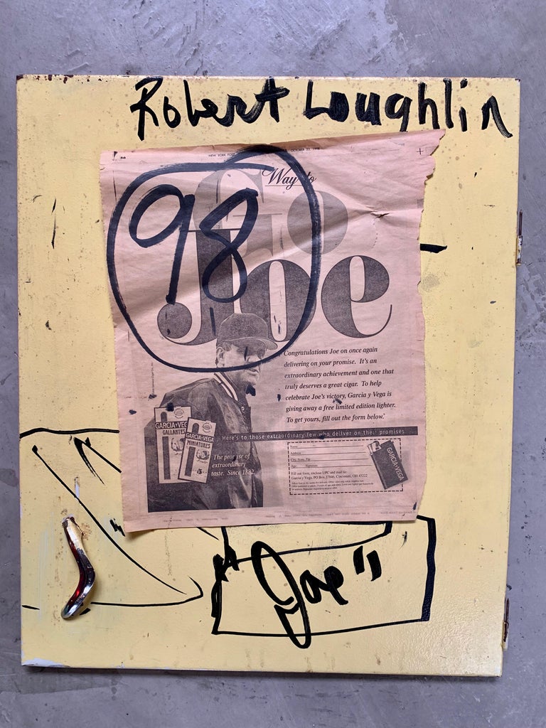 Robert Loughlin Original Painting on Metal Door