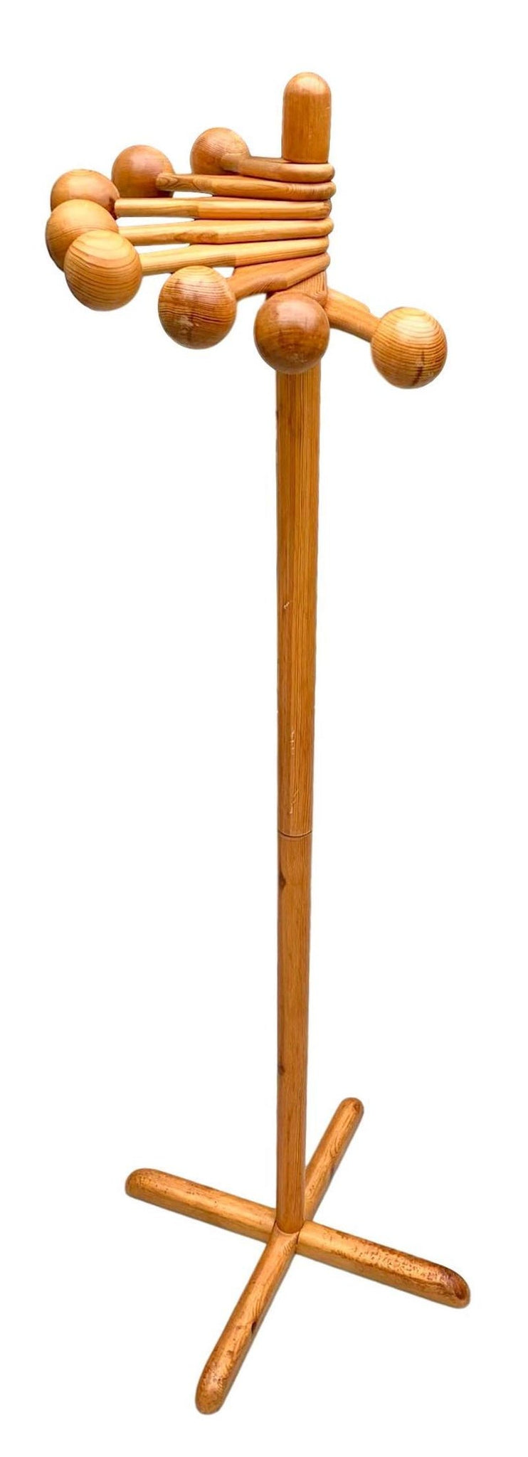 French Pine Articulating Coat Rack