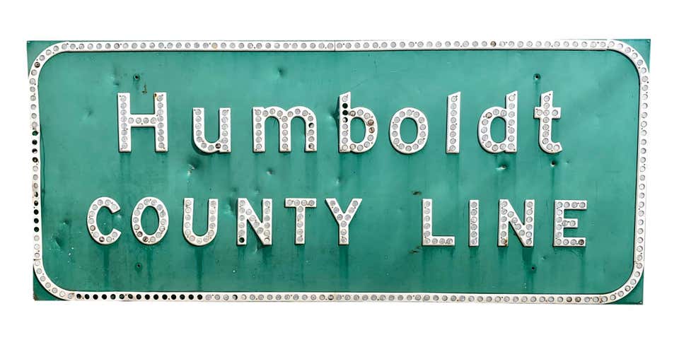 Humboldt California Freeway Sign