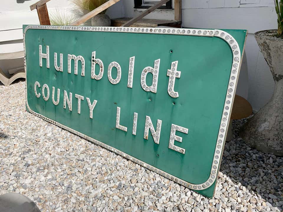 Humboldt California Freeway Sign