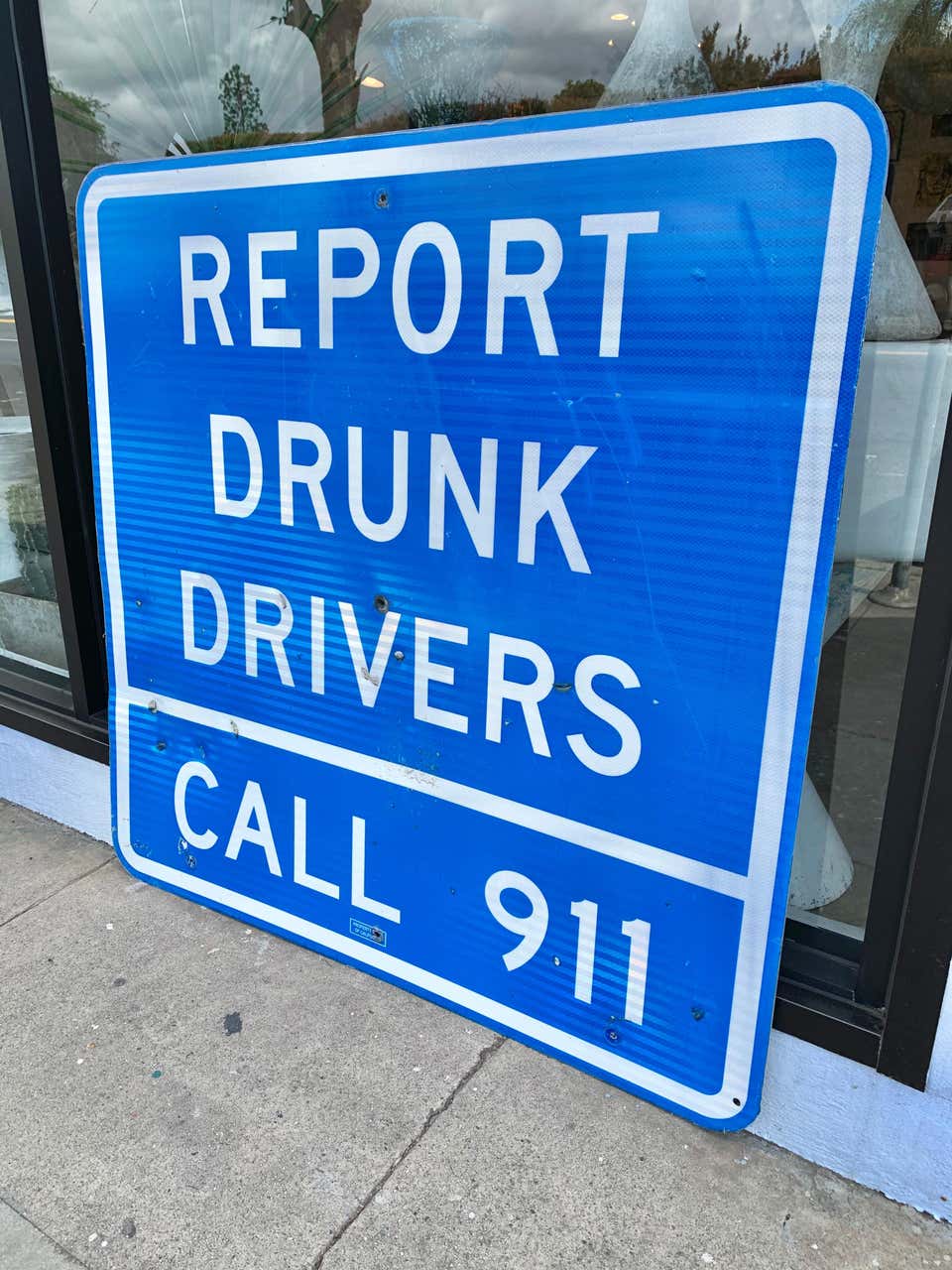 Monumental California Drunk Drivers Highway Sign