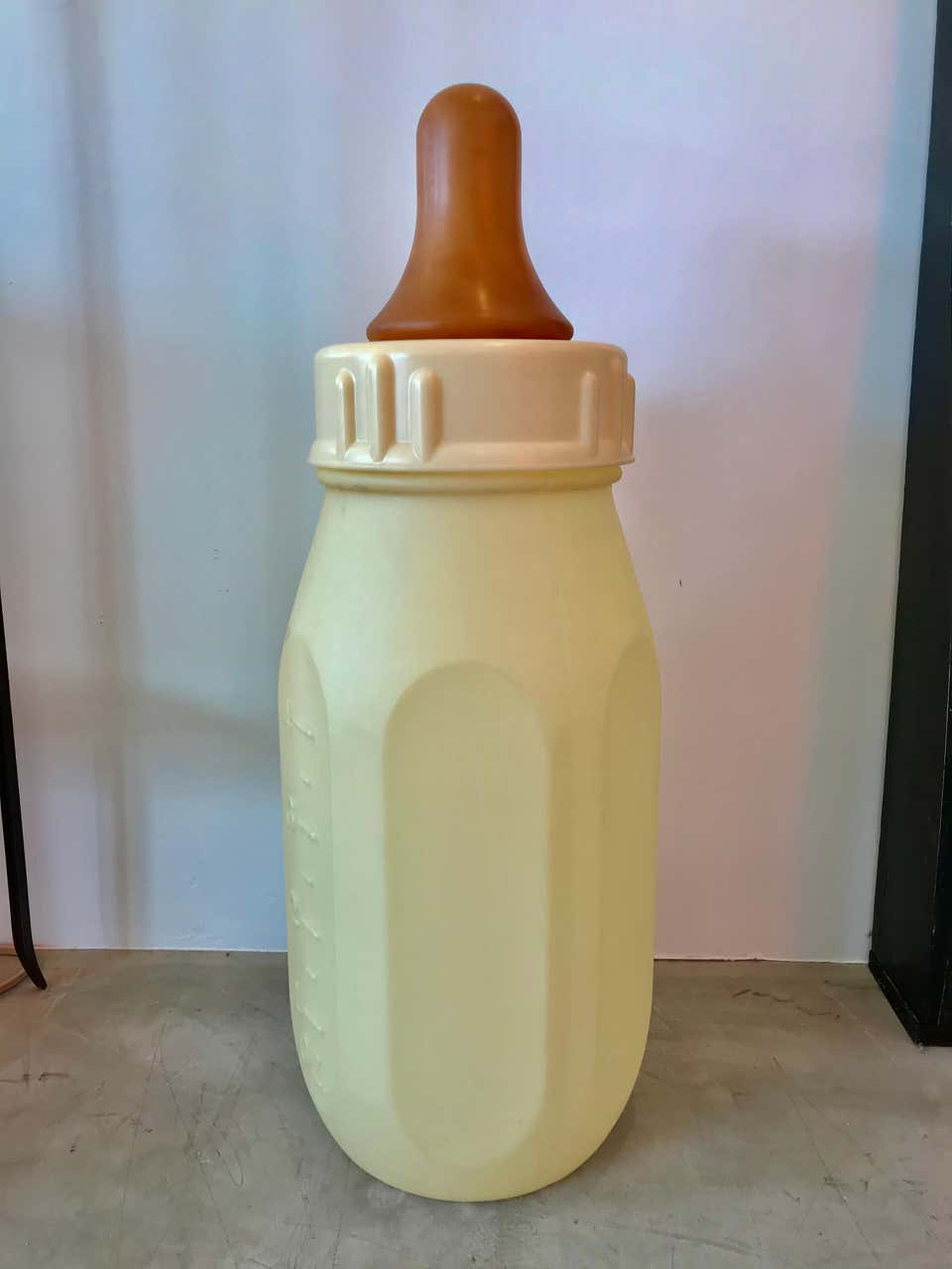 Monumental Pale Yellow Baby Bottle