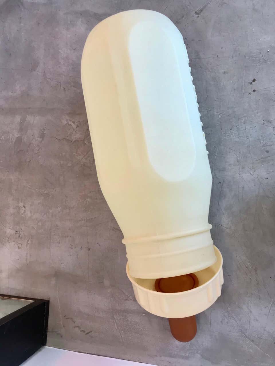 Monumental Pale Yellow Baby Bottle