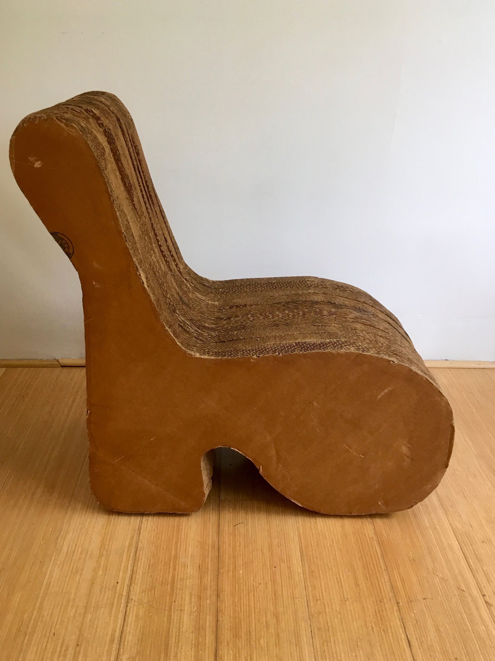 Sculptural Cardboard Chair, 1960s USA
