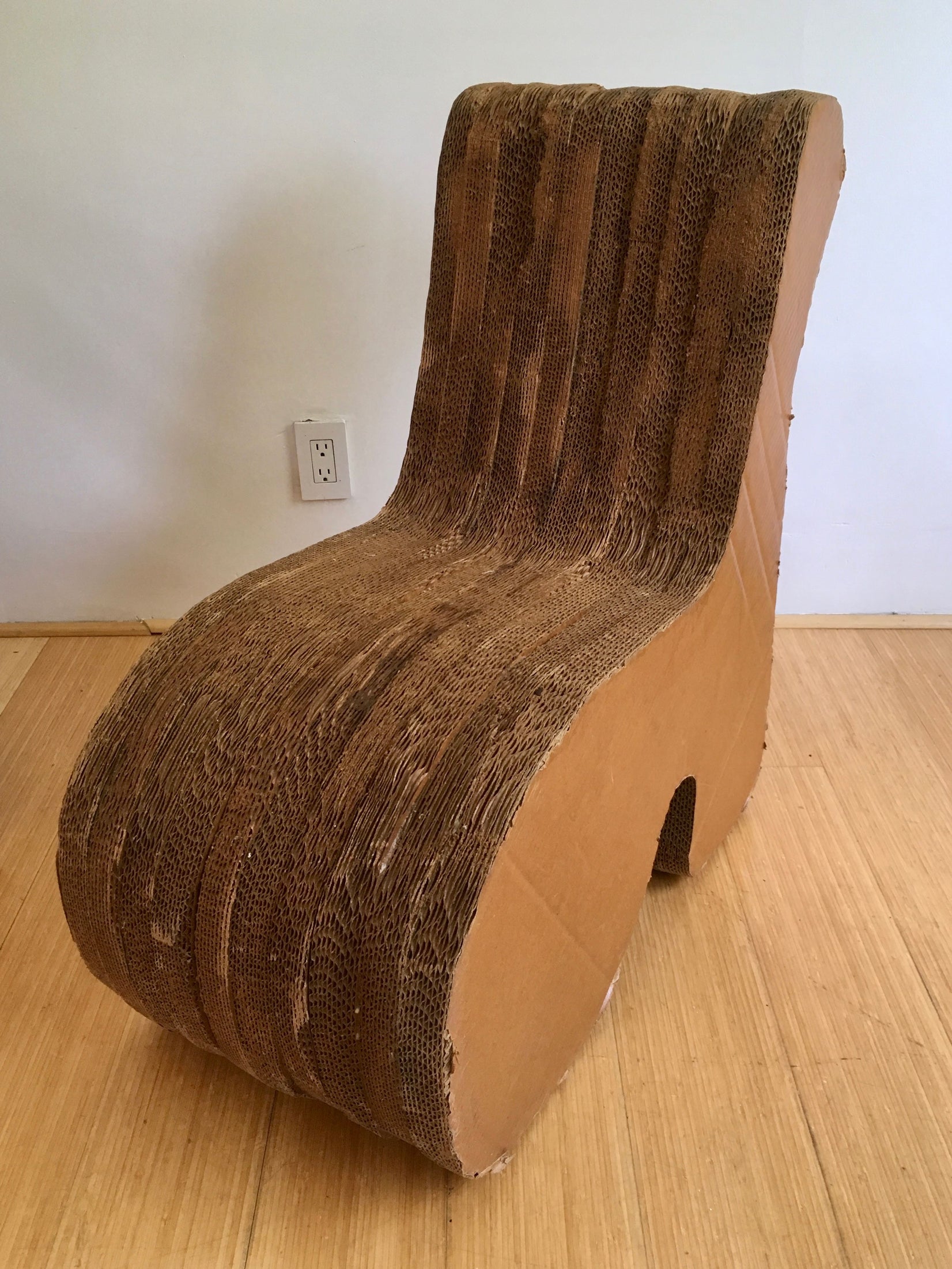 Sculptural Cardboard Chair, 1960s USA